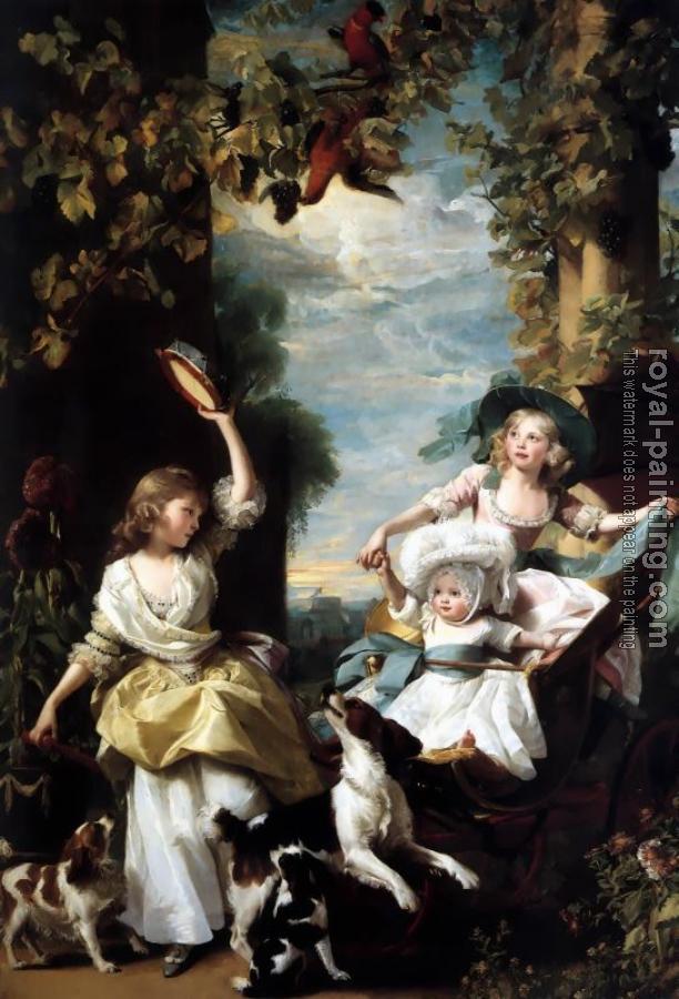 John Singleton Copley : The Three Youngest Daughters of George